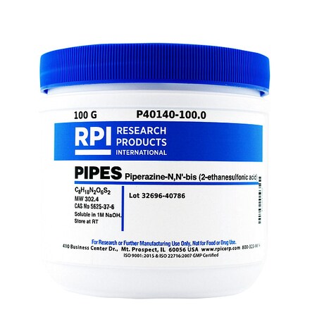 Rpi PIPES Free Acid, 100g P40140-100.0