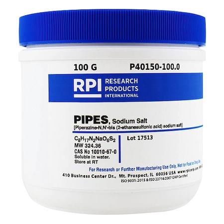 Rpi PIPES Sodium Salt, 100g P40150-100.0