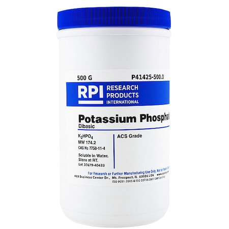 Rpi Potassium Phosphate Dibasic, 500g P41425-500.0