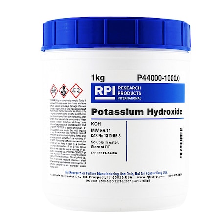 Rpi Potassium Hydroxide, 1kg P44000-1000.0
