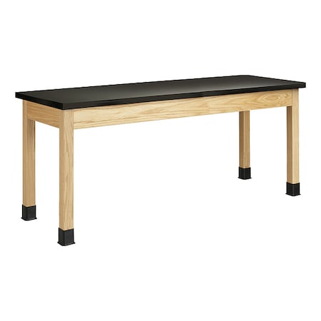 Diversified Spaces Plain Apron Table, Oak, Wood Frame, Oak P7226K30L