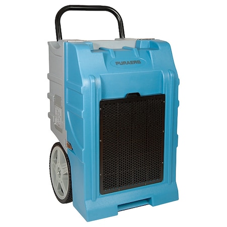 Puraero PortableDehumidifier, 115VAC, 2000sqft PA-70-LGR