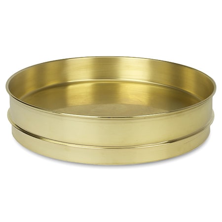 Advantech Manufacturing Pan, Brass, 12 In, Half Ht, Extended Rim PB12HX