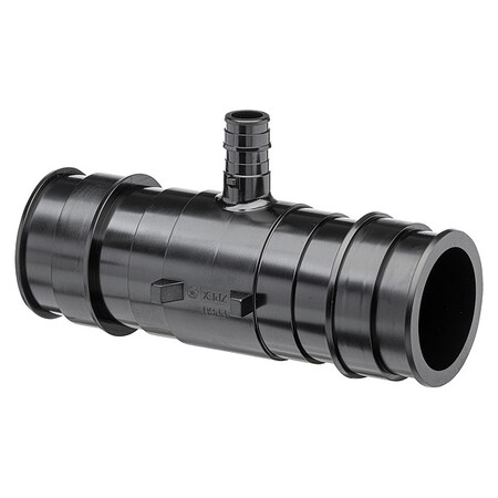 Zurn Tee, Polymer, Barbed2in, 1/2in, 1/2in QEPT883X