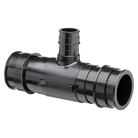 Zurn Tee, Polymer, Barbed2in, 2in, 1in QEPT885X