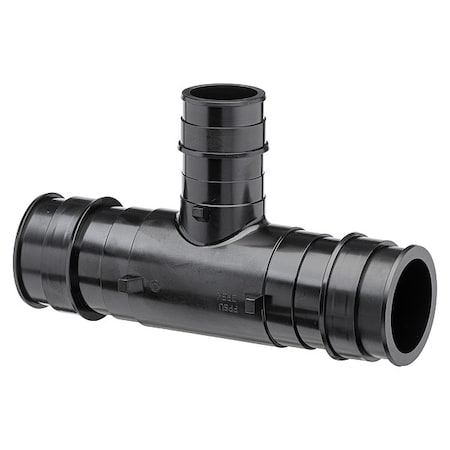 Zurn Tee, Polymer, Barbed2in, 2in, 1 1/2in QEPT887X