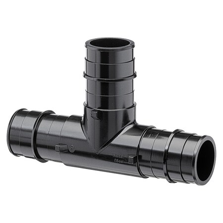 Zurn Tee, Polymer, Barbed1 1/2", 1 1/2", 1 1/2" QEPT777X