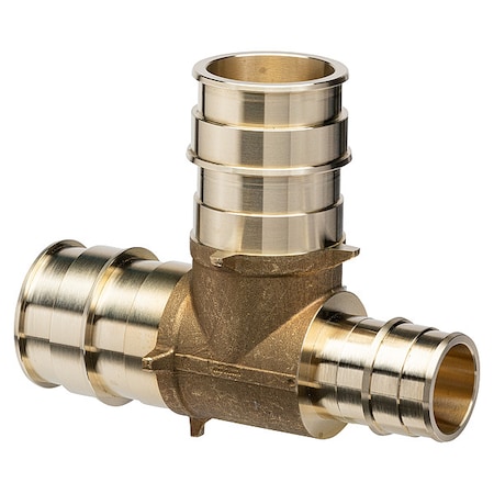 Zurn Tee, Brass, Barbed2in, 1 1/2in, 2in QET878GX