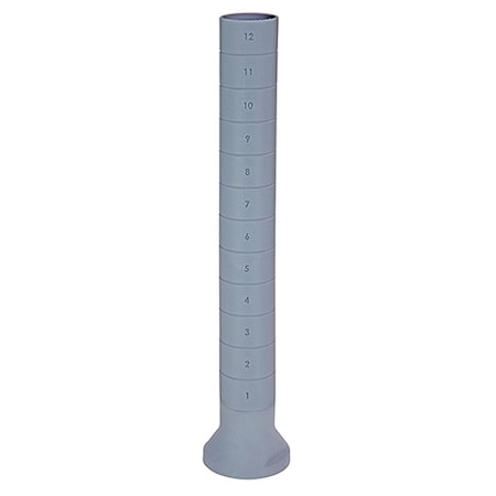 Quantum Storage Systems Shelving Post, 62" H, Gray, Polymer QPP62