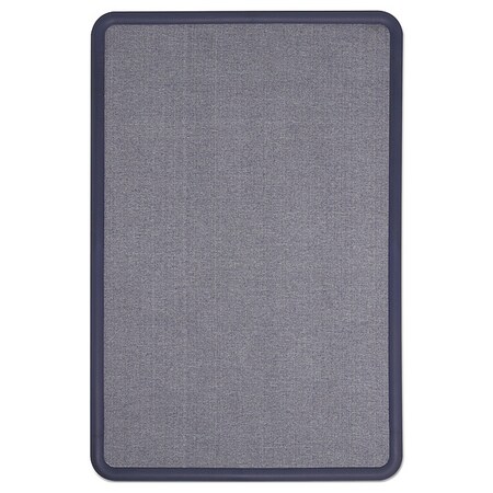 Quartet Fabric Bulletin Board 48"x36", Light Blue 7694BE