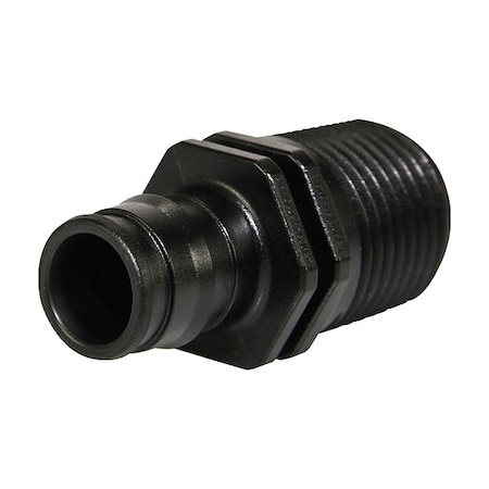 Uponor Straight, Polymer, Barbed 3/4", NPT 3/4" Q4627575