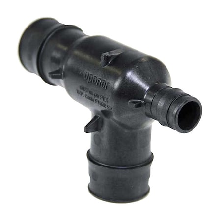 Uponor Tee, Polymer, Barbed1in, 1/2in, 1in Q4751501