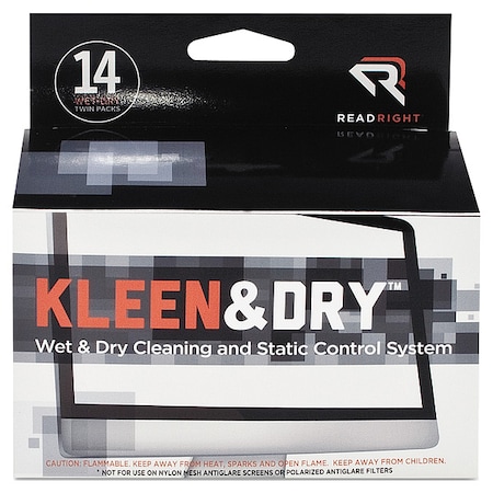 Read Right Screen Wipes, 5 x 5", PK14 REARR1205