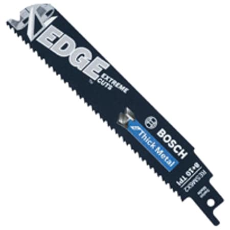 Bosch 6 in L x 8/10 TPI Reciprocating Saw Blade, 5 PK RESM6X2