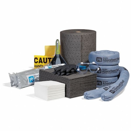 Pig Spill Kit Refill, 20 gal Volume Absorbed per Kit, 20 gal Capacity, Box RFL2401