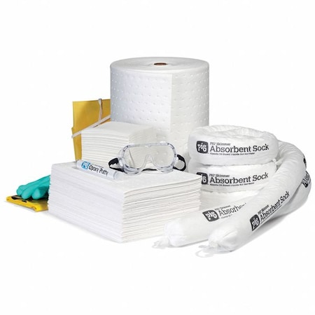 Pig Spill Kit Refill, 20 gal Volume Absorbed per Kit, 20 gal Capacity, Box RFL4401