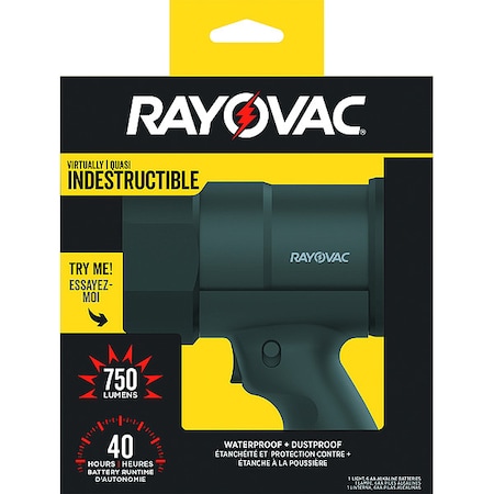 Rayovac LED Spotlight, Workhorse, 6AA ROVDIYSP6AA1