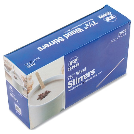Amercareroyal Coffe Stirrers, Wood 7.5" PK5000 RPP R825