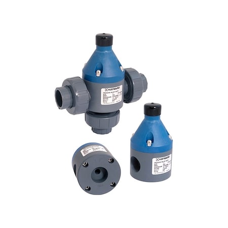 Hayward Flow Control Relief Valve, 1", CPVC/TFE/EPDM, Adjustable 10-150 psi, FPT RPV2100TPE1