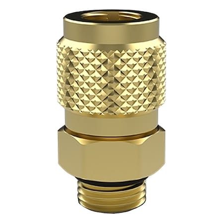 Fieldpiece Port Fitting, Brass, 1/4 in RVC4