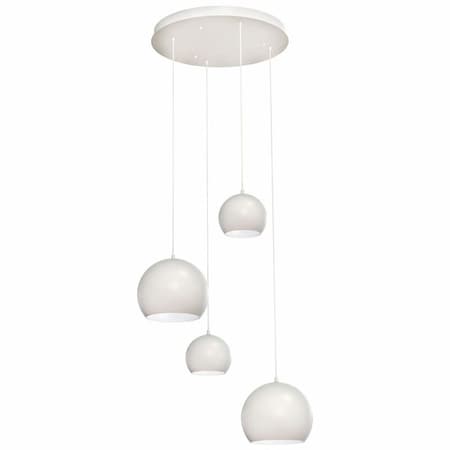 Afx LightRoundPendant, 24 in D, White, Metal RXYP99WHRND4