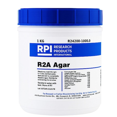 Rpi R2A Agar, 1kg R24200-1000.0