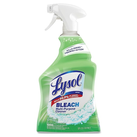 Lysol All Purpose Cleaner, 32 oz. Trigger Spray Bottle, Slight Chlorine, Tan, 12 PK REC 78914