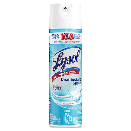 Lysol Disinfectant Spray, 19 oz. Aerosol, Crisp Linen 19200-79329