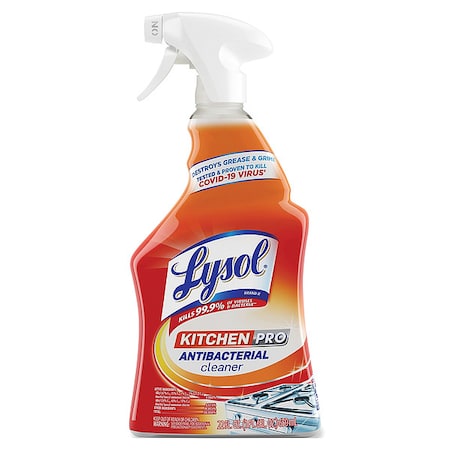 Lysol Kitchen Cleaner, Trigger Spray Bottle, 22 oz, Citrus, 9 PK 79556