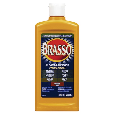 Brasso Metal Surface Polish, 8 oz Bottle, PK8 26600-89334
