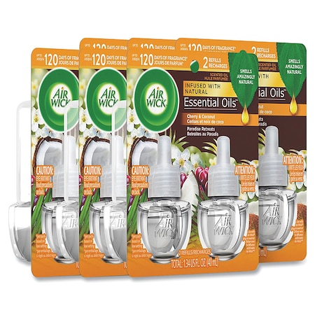 Air Wick Life Scents Scented Oil Refills, Paradise Retreat, 0.67 oz, PK12, 6PK 62338-91110