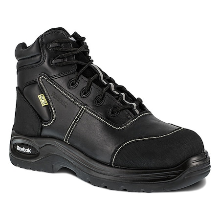 Reebok RB655, Women's 6 in Composite Toe 6-Inch Work Boot, Black, 8, M, RB655 RB655