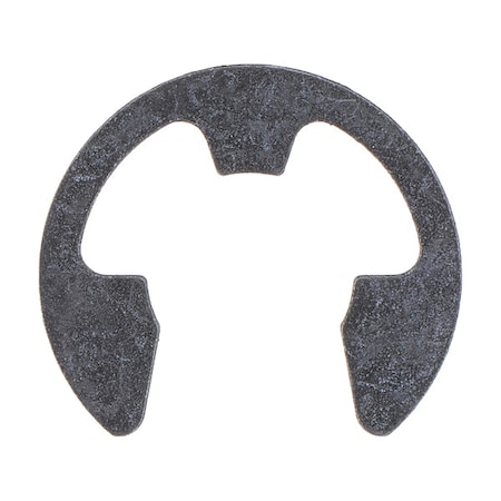 Zoro Select E-Clip, Spring Steel, Black Phosphate Finish, 5/16 in Shaft Dia, 50 PK WWG-SE031