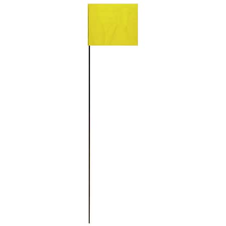 Hy-Ko MarkingFlag, Yellow, Vinyl, 21inH, PK25 SF-21/YL