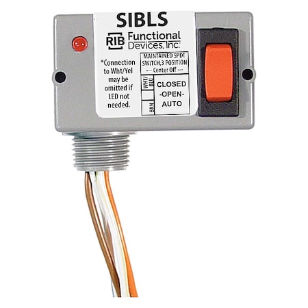 Functional Devices-Rib Prewired Rocker Switch LED, SPDT, 5A at 30VDC SIBLS