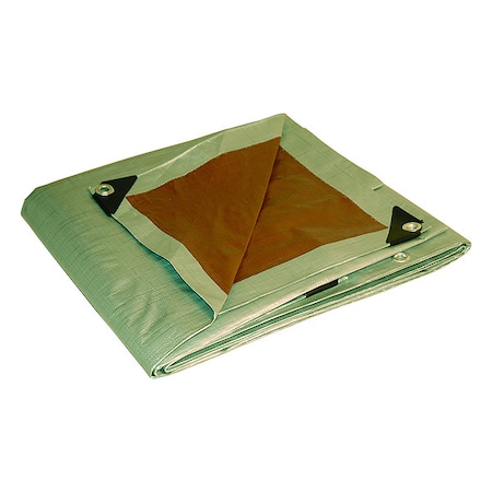 Zoro Select 10 mil Tarp, Brown, Silver 20810