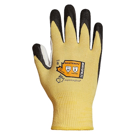 Superior Glove Cut-Resistant Gloves, Cut Level A4 , Dipped , Foam Nitrile , Smooth , 7 1 PR SKFGFNLTC-7