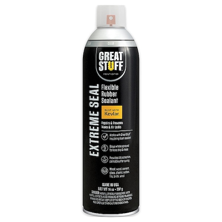 Great Stuff Leak Sealer, Rubber, Clear, Spray GSEC14101