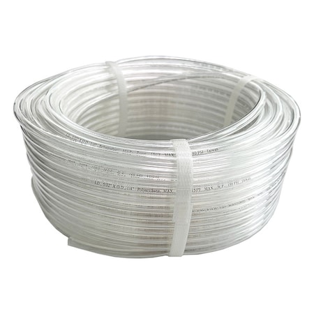 Zoro Select Tubing, 5/32In IDx1/4In OD, 100 Ft, Natural 806FG5