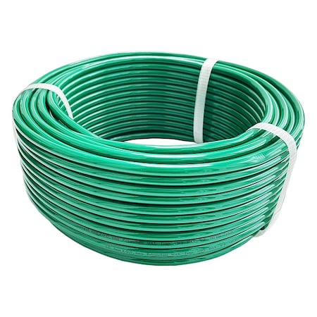 Zoro Select Tubing, 4 mm ID x6mm OD, 100 Ft L, Green 806FK1