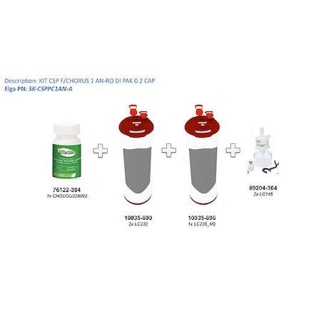 Elga CHORUS 1 ANR, KIT, CONSUMABLES SK-CSPPC1AN-A