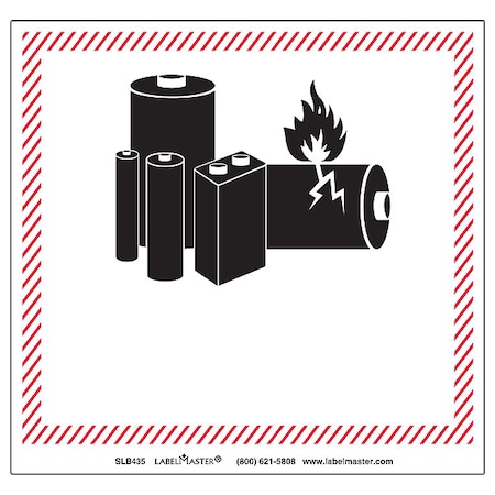 Labelmaster GHSLabel, 4-3/8inH, 4-3/4inW, Film, PK500 SLB435