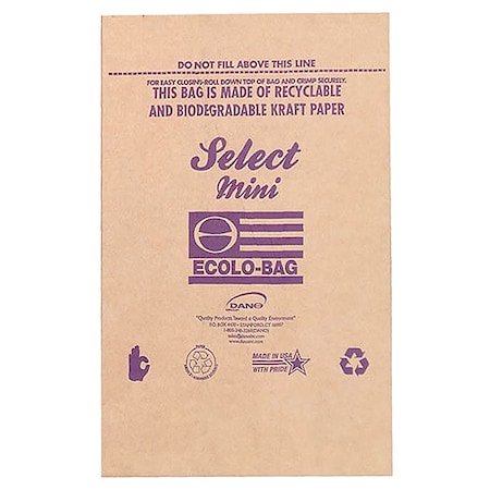 Ecolo-Bag Trash Bags, Bwn/Prp, PK100 SLCT-10G