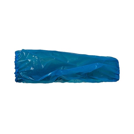 SUPERIOR GLOVE Disposable Sleeves, Blue, 16", PE, PK100 SLPD16EB