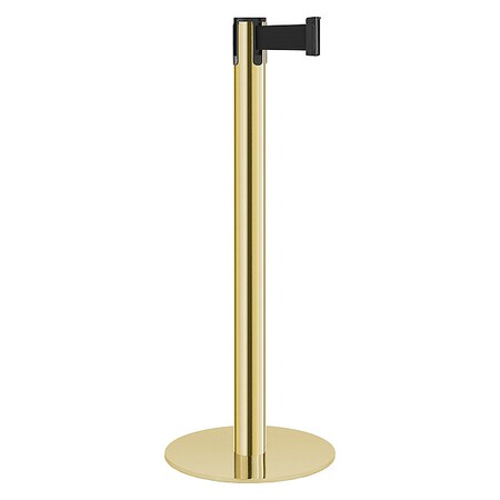 Lavi Industries Barrier Post, Steel, Polished Brass 50-40703/BK