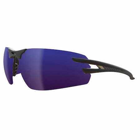 Edge Eyewear Salita, Safety Glasses, Anti-Fog, Blue Lens, Black Frame, Half-Frame, Polarized SL118