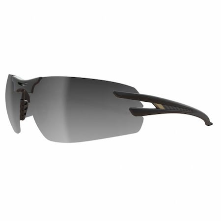 Edge Eyewear Salita, Safety Glasses, Anti-Fog, Silver Mirror Lens, Black Frame, Half-Frame SL117