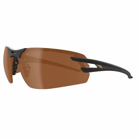 Edge Eyewear Salita, Safety Glasses, Anti-Fog, Amber Lens, Black Frame, Half-Frame, Polarized SL115VS