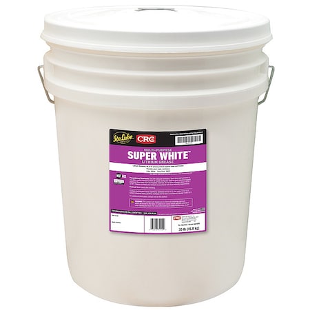 Sta-Lube Grease, 35 lb., Pail, Mineral, White SL3155