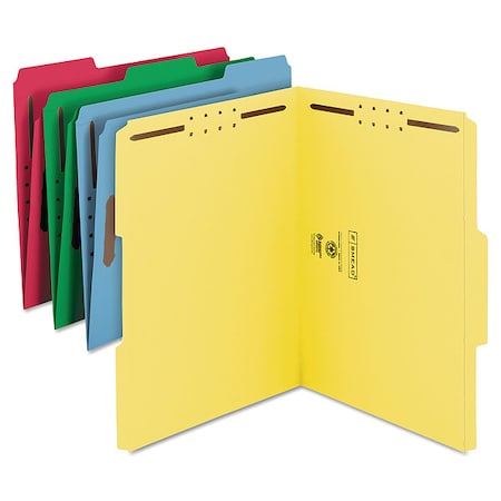 Zoro Select Pressboard Folder, FastenerAssorted, PK50 11975